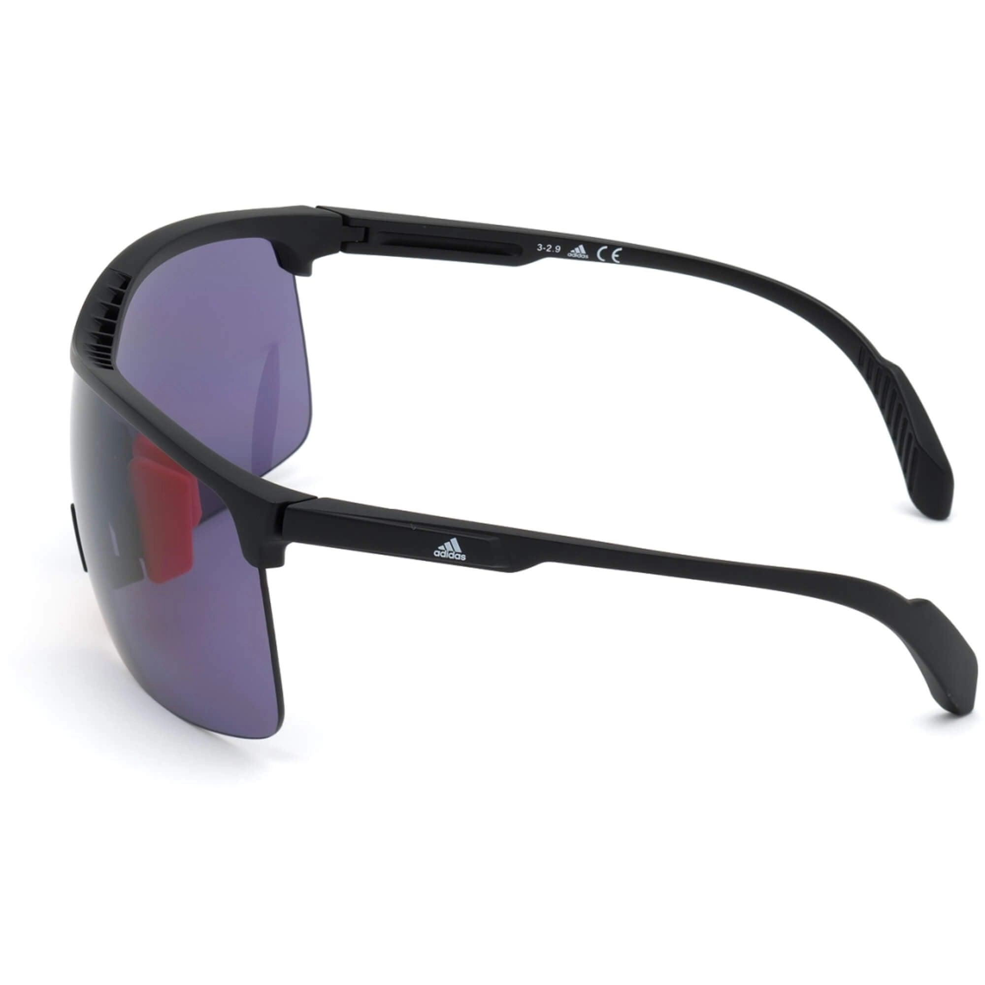 Adidas Women's Sunglasses - Half Rim Plastic Frame Smoke Lens | ADIDAS SP0003 02A