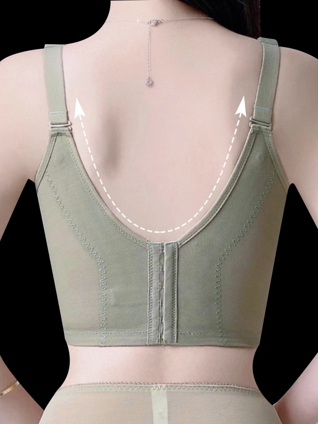 Adjustable Side Bulge Control Longline Bra