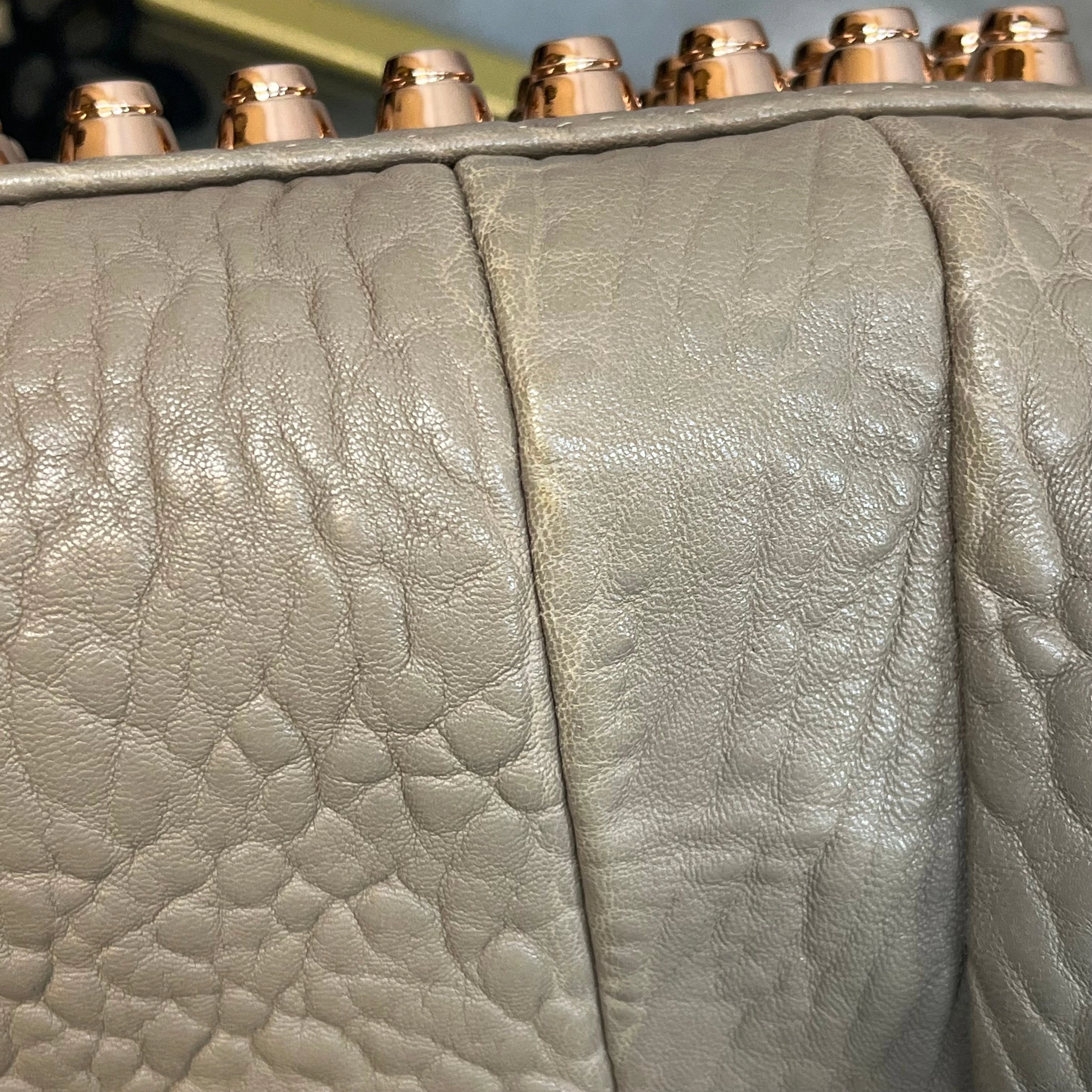 ALEXANDER WANG Rocco Pebbled Lambskin Satchel Bag TS3946