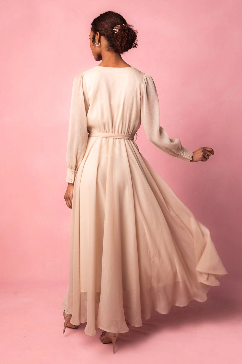 Andie Dress in Champagne