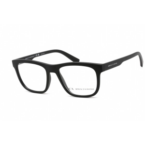Armani Exchange Unisex Eyeglasses - Black Plastic Square Shape Frame | AX3050 8078