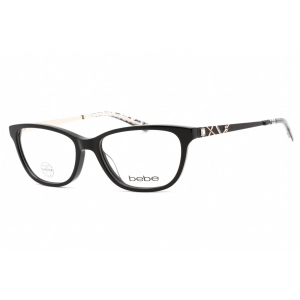 Bebe Women's Eyeglasses - Jet Plastic Full Rim Fixed Nose Pads Frame | BB5170 001