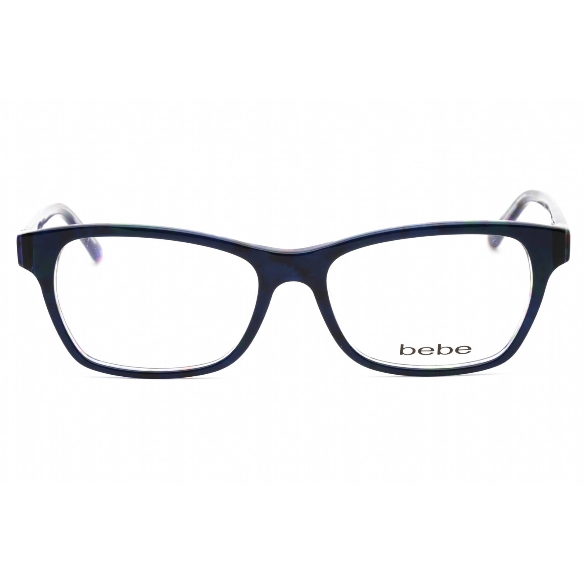 Bebe Women's Eyeglasses - Midnight Plastic Full Rim Rectangular Frame | BB5118 414