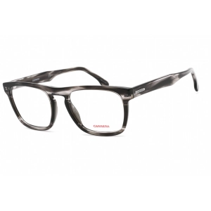 Carrera Men's Eyeglasses - Grey Horn Plastic Square Shape Frame | CARRERA 268 02W8 00