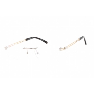 Charriol Men's Eyeglasses - Shiny Silver/Gold Titanium Rectangular Frame | PC75088 C02