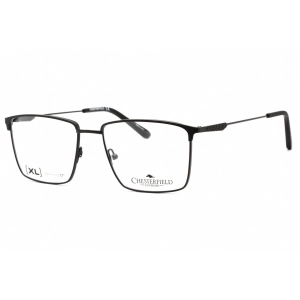Chesterfield Men's Eyeglasses - Matte Black Metal Rectangular Frame | CH 102XL 0003 00