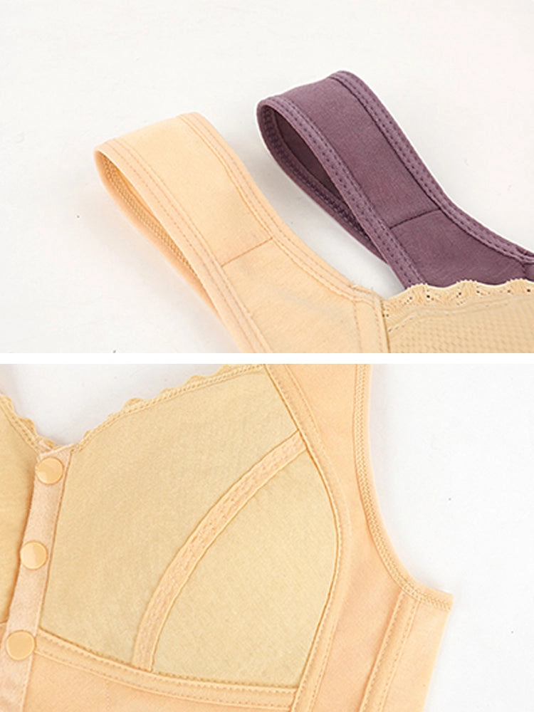 Comfort Button Front Closure Bra for Women