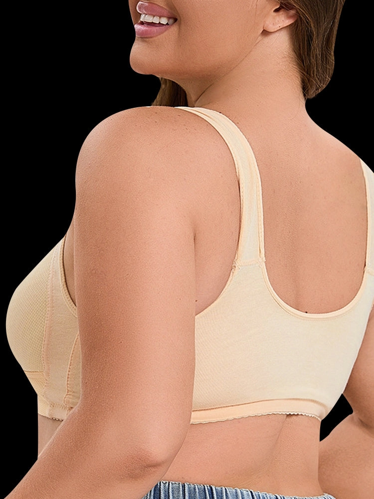 Comfort Button Front Closure Bra for Women