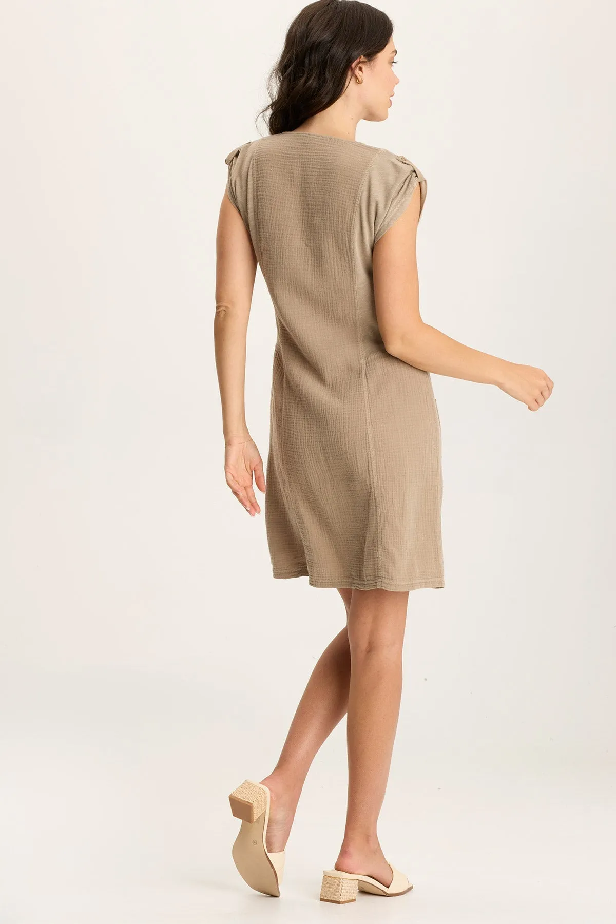 Crevin Lounge Dress in Plush Double Gauze