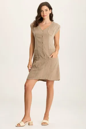 Crevin Lounge Dress in Plush Double Gauze