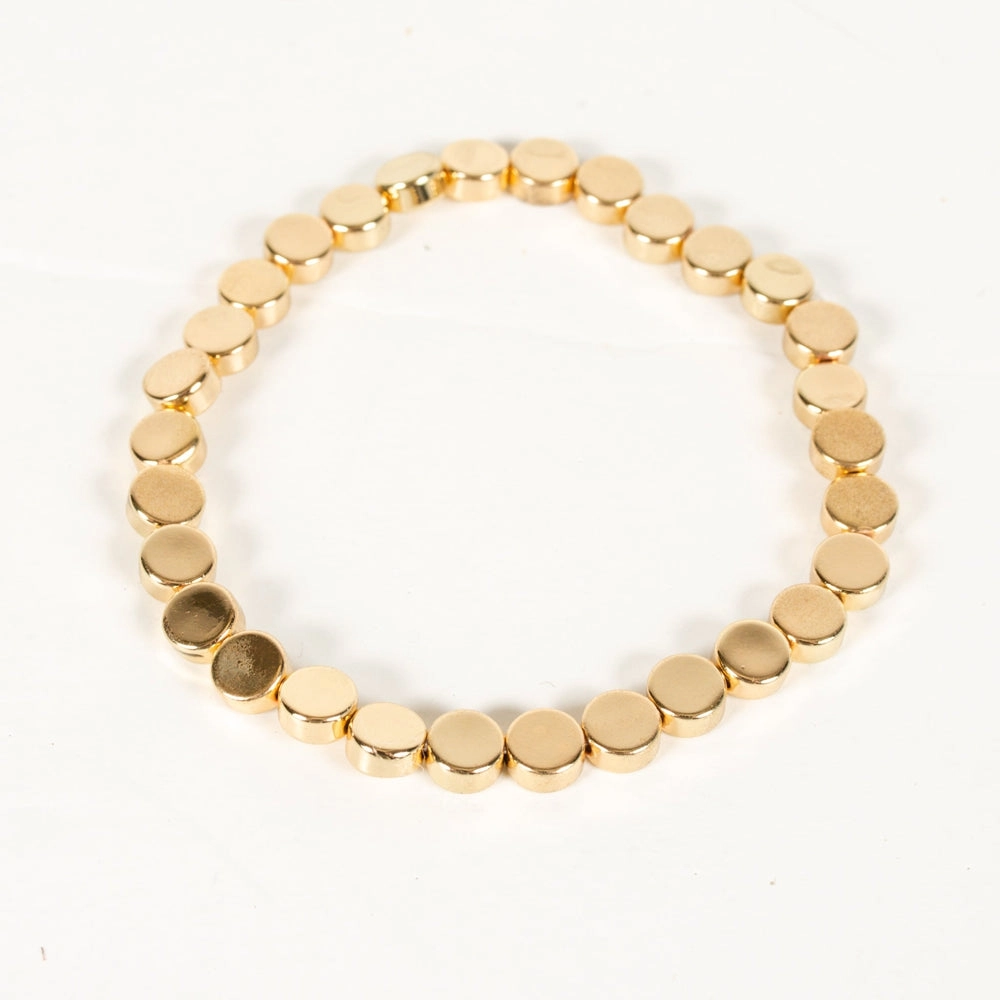 Cultured Coin Stretch Bracelet