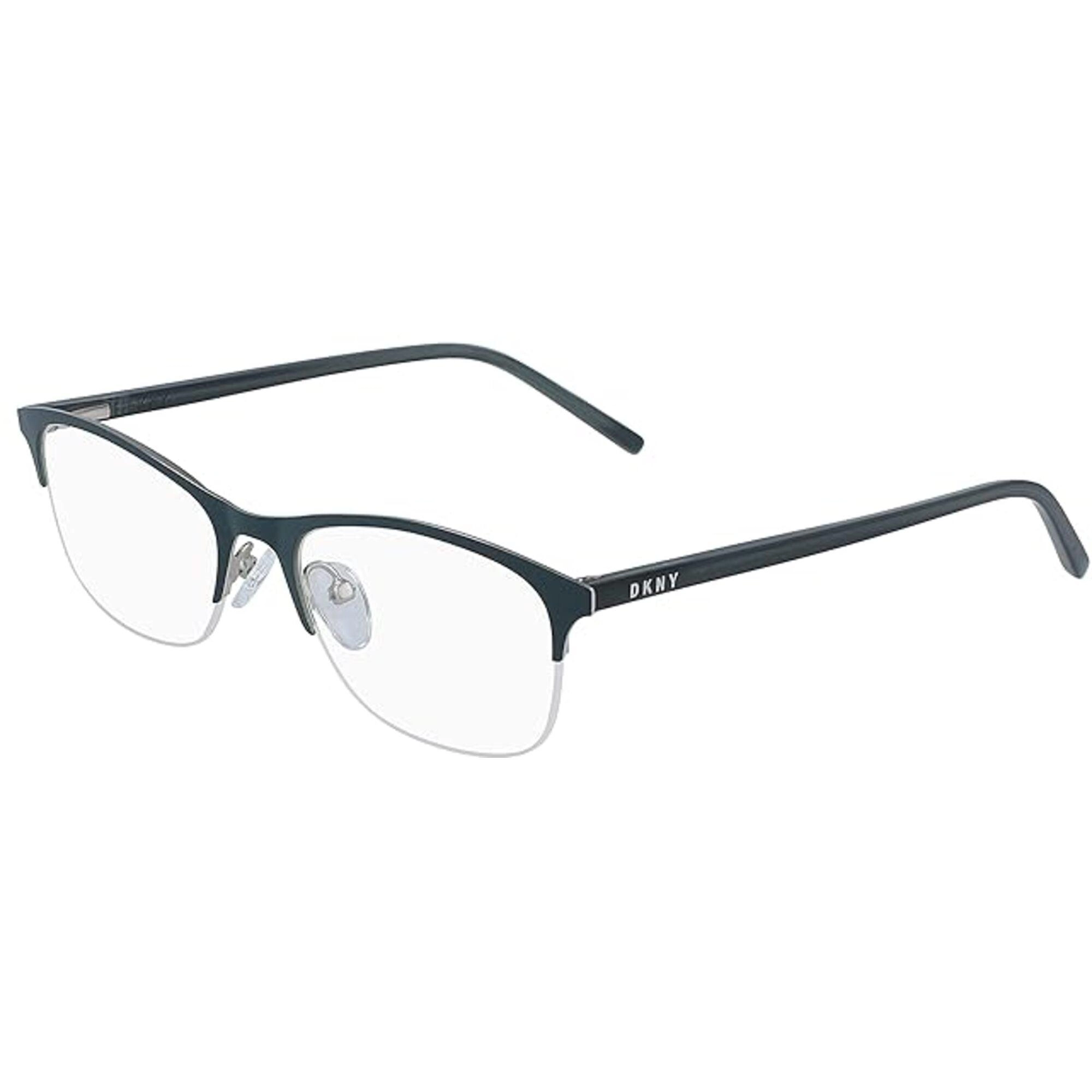 Dkny Women's Eyeglasses - Teal Metal Rectangular Frame Demo Lens | DKNY DK3000 319