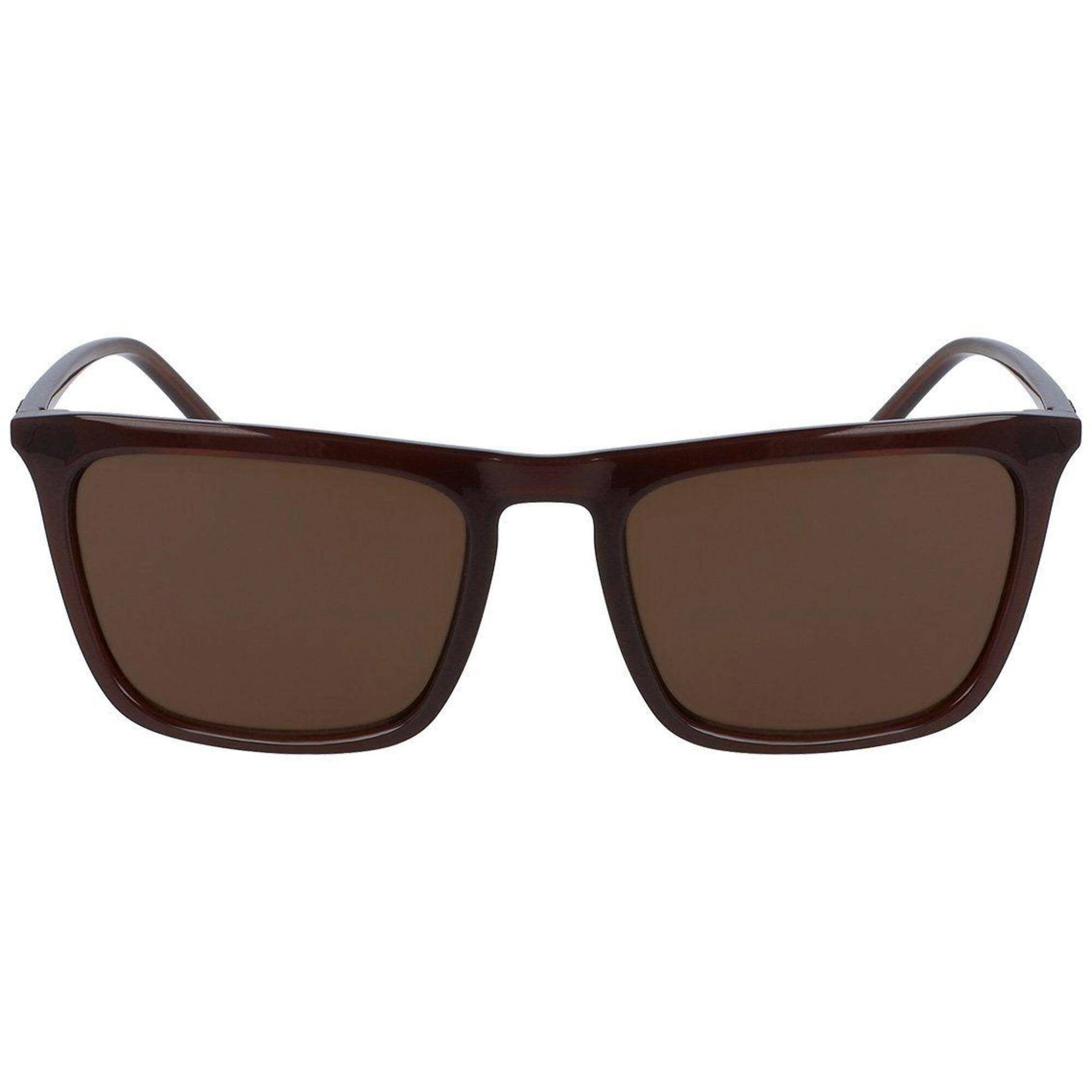 Dkny Women's Sunglasses - Plastic Full Rim Square Frame Brown Lens | DKNY DK505S 210