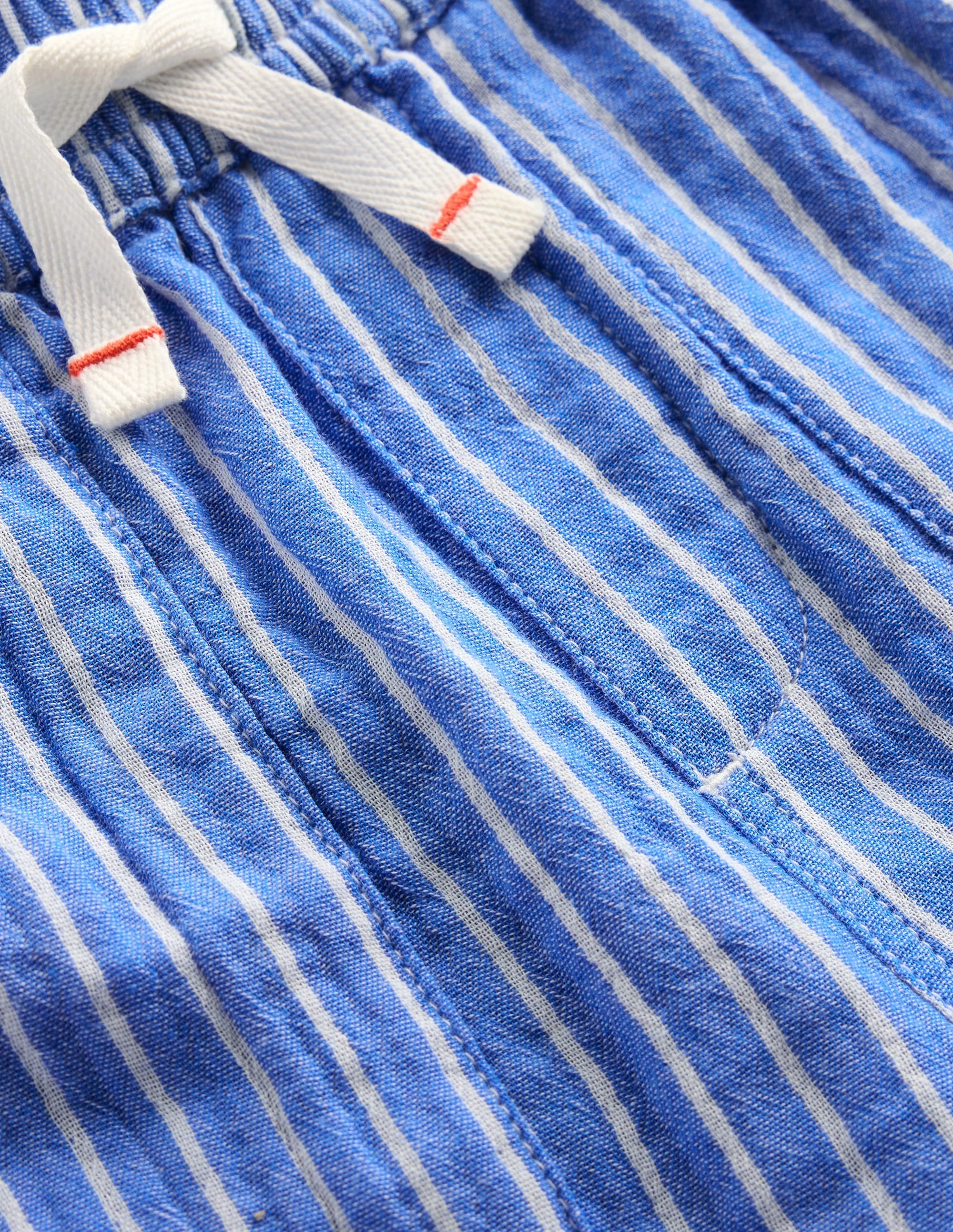 Double Cloth Shorts-Campanula Ticking