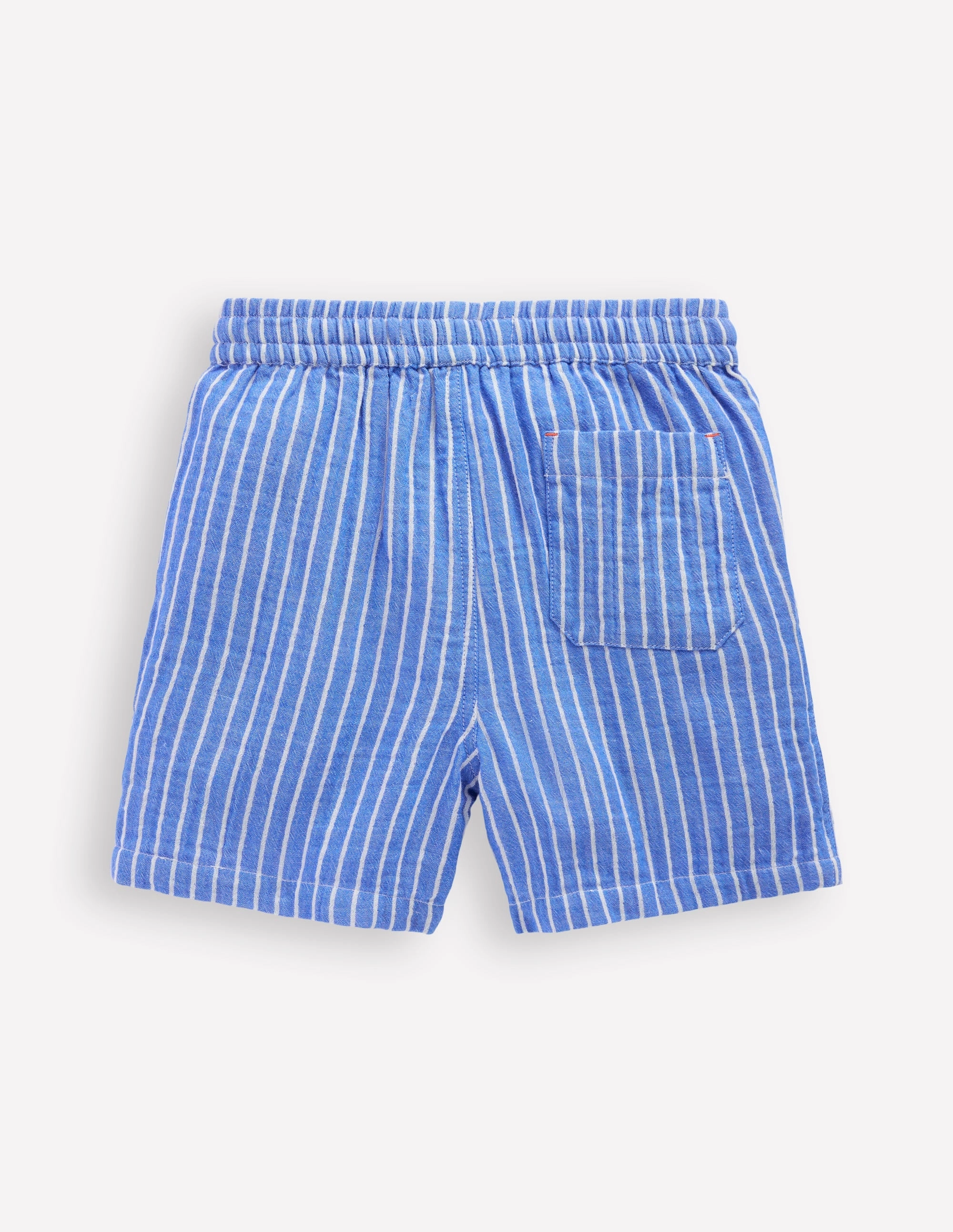 Double Cloth Shorts-Campanula Ticking