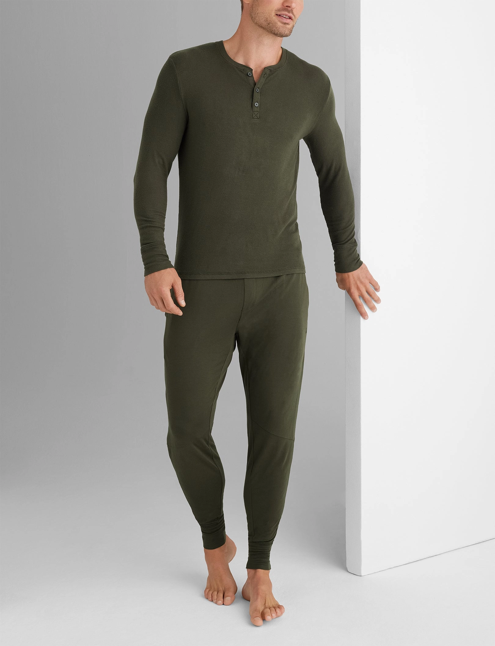Downtime Henley & Jogger Set