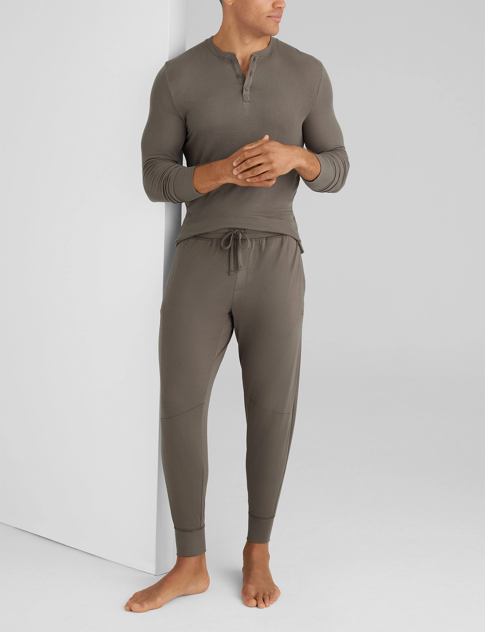 Downtime Henley & Jogger Set