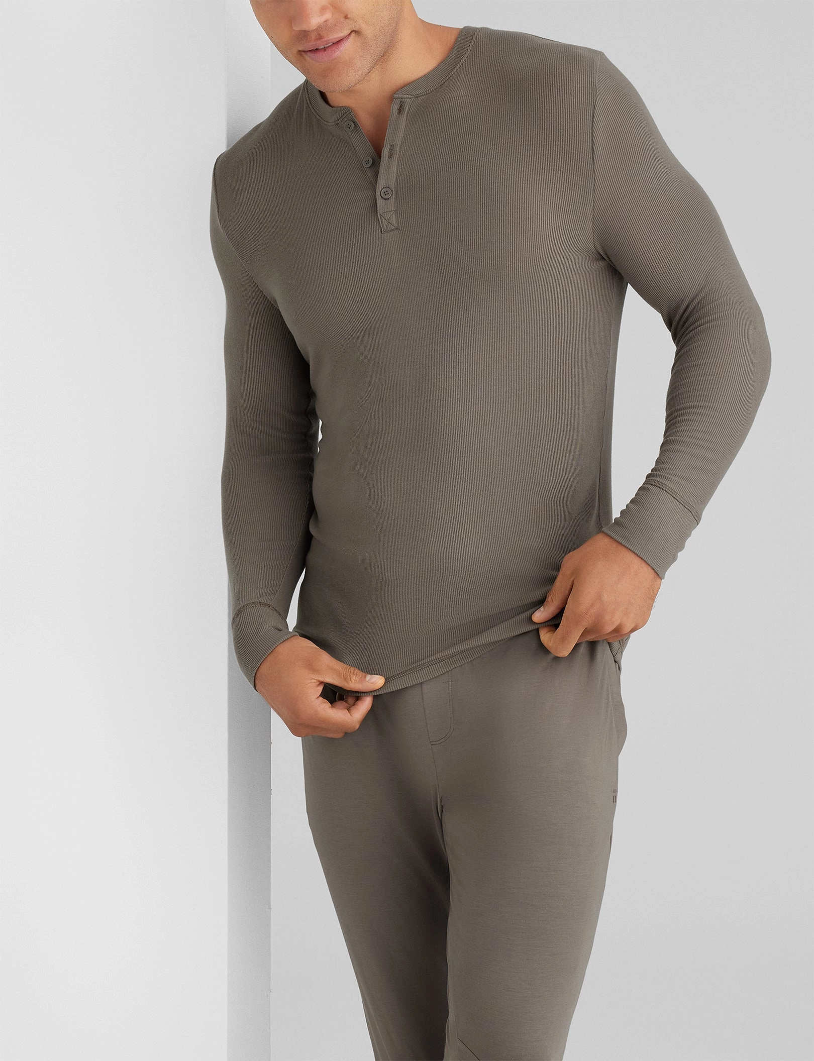 Downtime Henley & Jogger Set