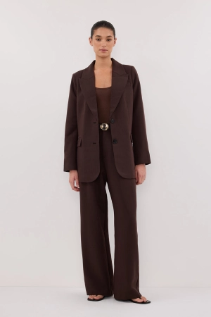 ELLE DARK CHOCOLATE BLAZER