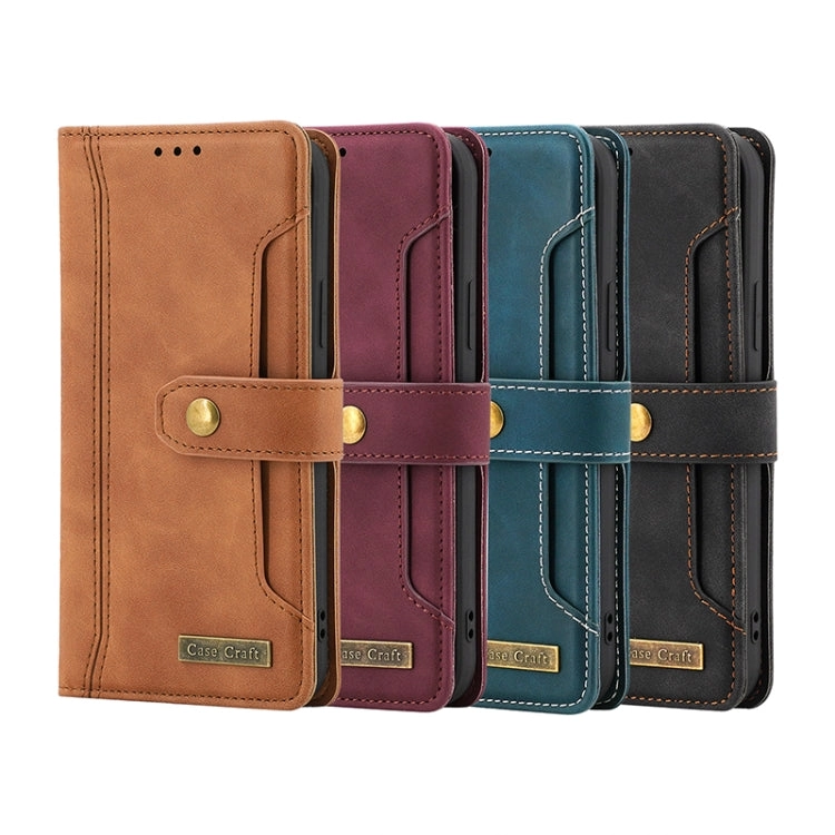 For Samsung Galaxy S21  5G Copper Buckle Horizontal Flip Leather Phone Case with Holder  Card