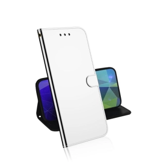 For Xiaomi Mi 11 Lmitated Mirror Surface Horizontal Flip Leather Case with Holder  Card Slots