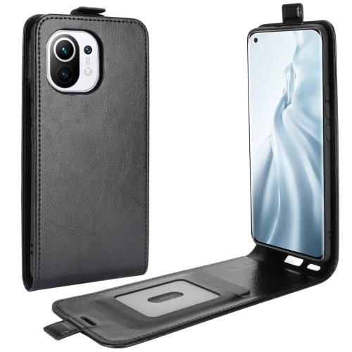 For Xiaomi Mi 11 R64 Texture Single Vertical Flip Leather Protective Case with Card Slots