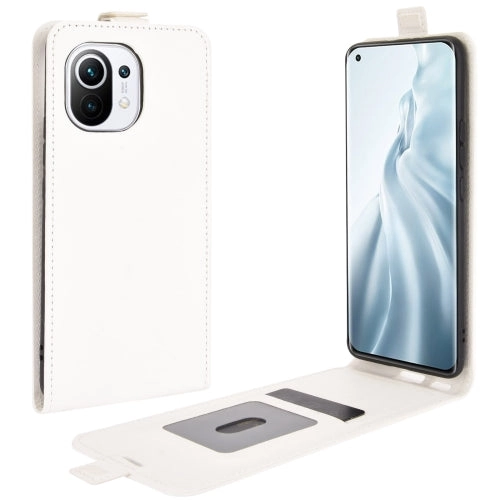 For Xiaomi Mi 11 R64 Texture Single Vertical Flip Leather Protective Case with Card Slots