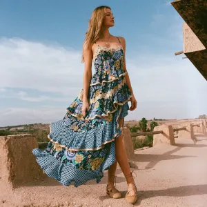 Full Bloom Ruffle Soirée Dress