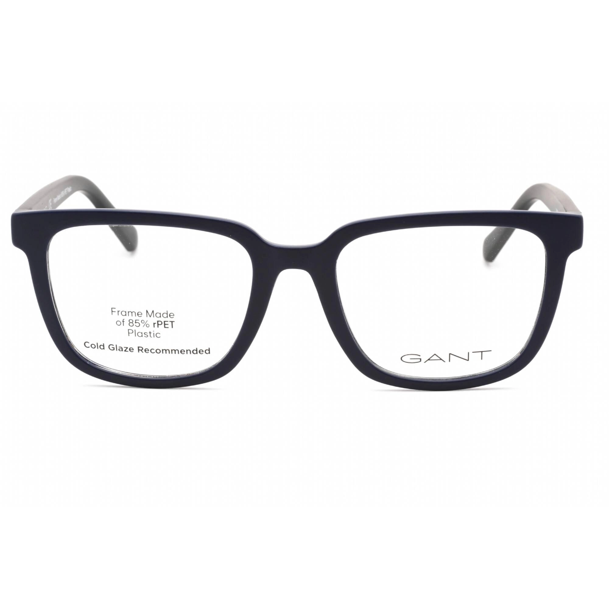 Gant Men's Eyeglasses - Matte Blue Plastic Full Rim Rectangular Frame | GA3277 091