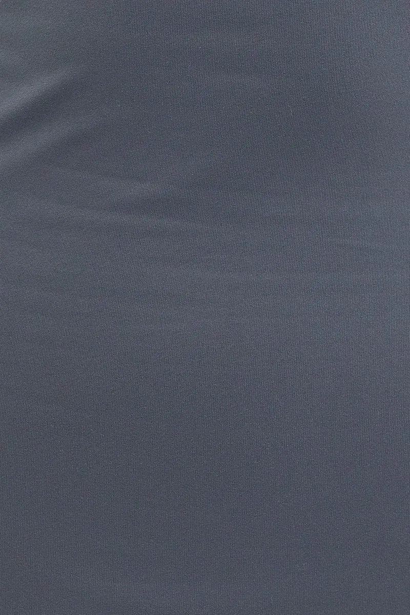 Grey Supersoft Bodycon Maxi Dress