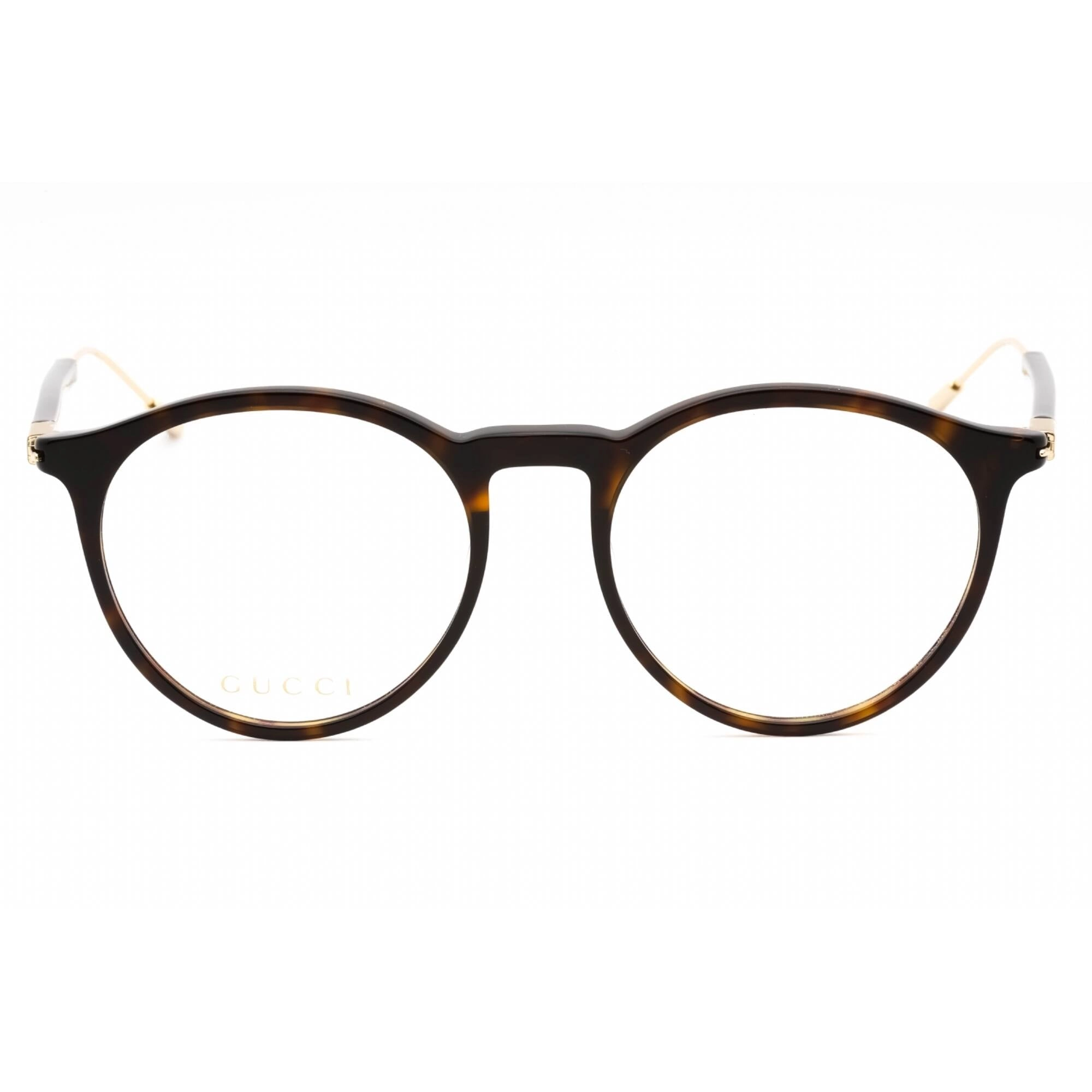 Gucci Women's Eyeglasses - Havana Acetate Round Shape Full Rim Frame | GG1274O 002