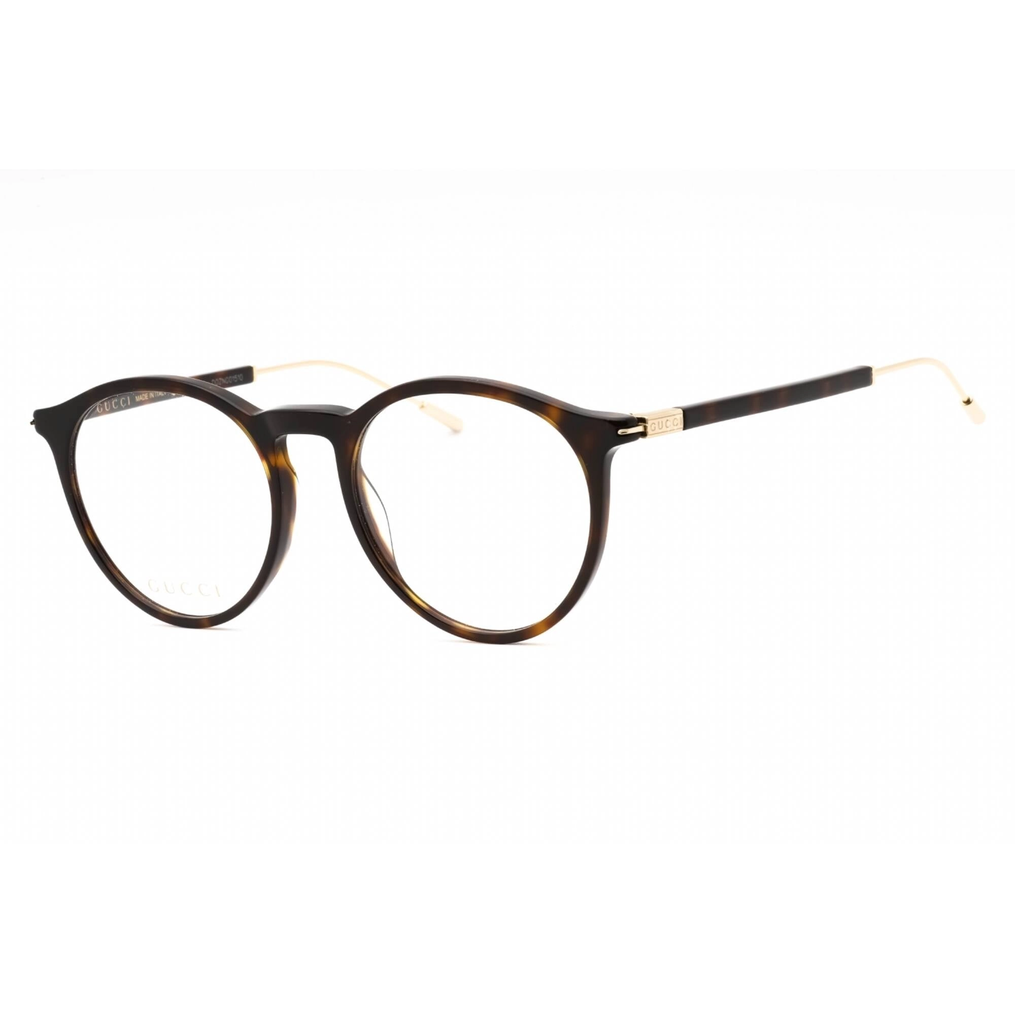 Gucci Women's Eyeglasses - Havana Acetate Round Shape Full Rim Frame | GG1274O 002