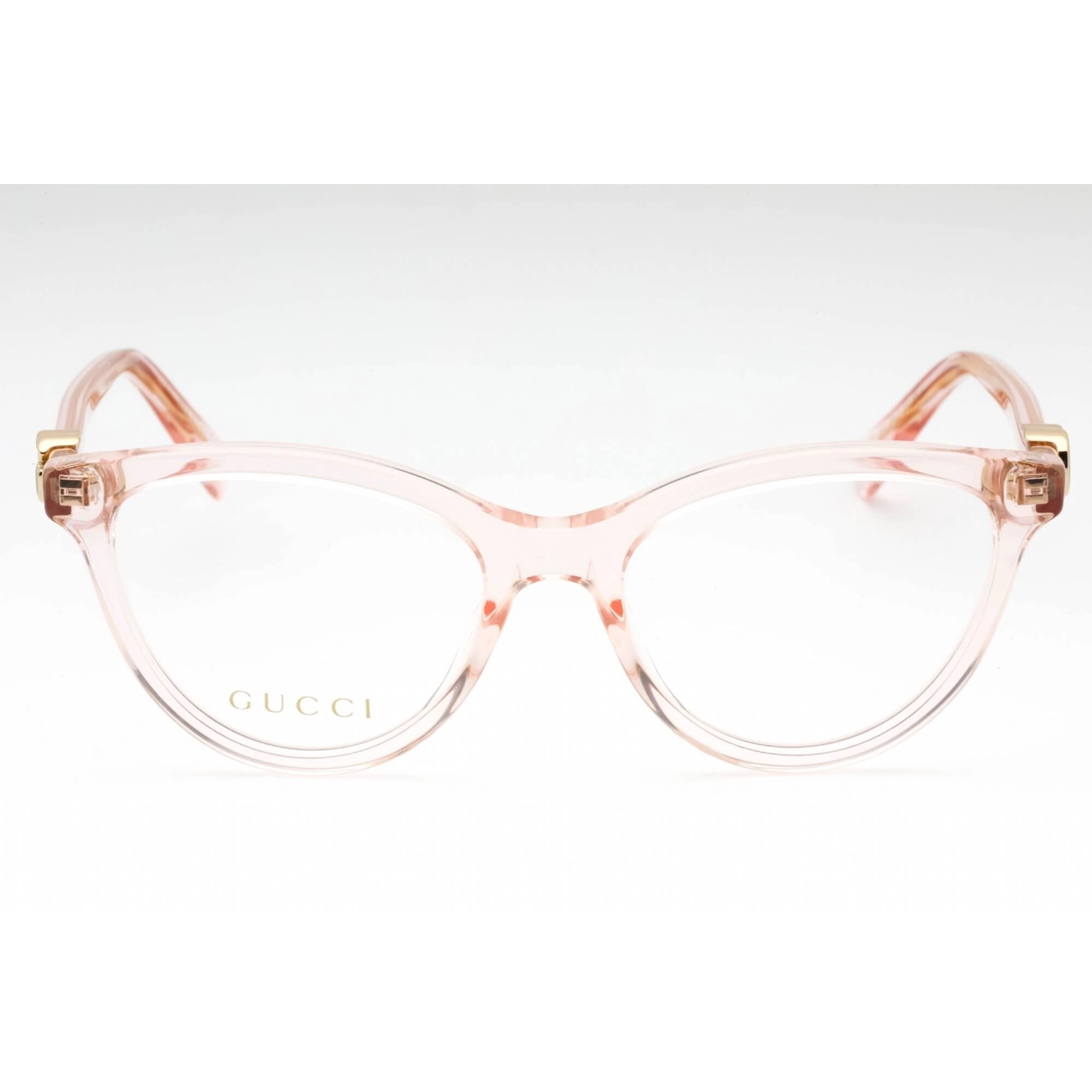Gucci Women's Eyeglasses - Pink Acetate Full Rim Cat Eye Shape Frame | GG1179O 003