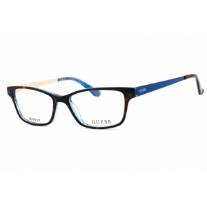 Guess Women's Eyeglasses - Dark Havana Acetate Rectangular 50mm Frame | GU2538 052