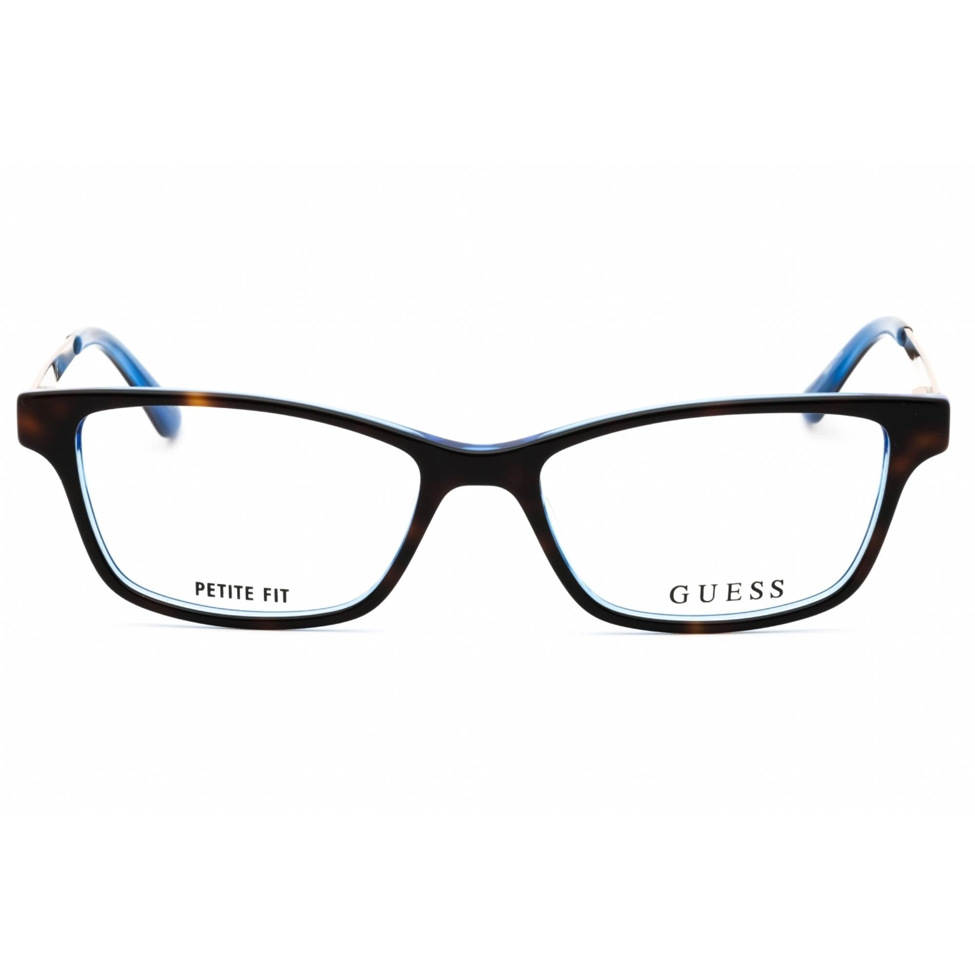 Guess Women's Eyeglasses - Dark Havana Acetate Rectangular 50mm Frame | GU2538 052