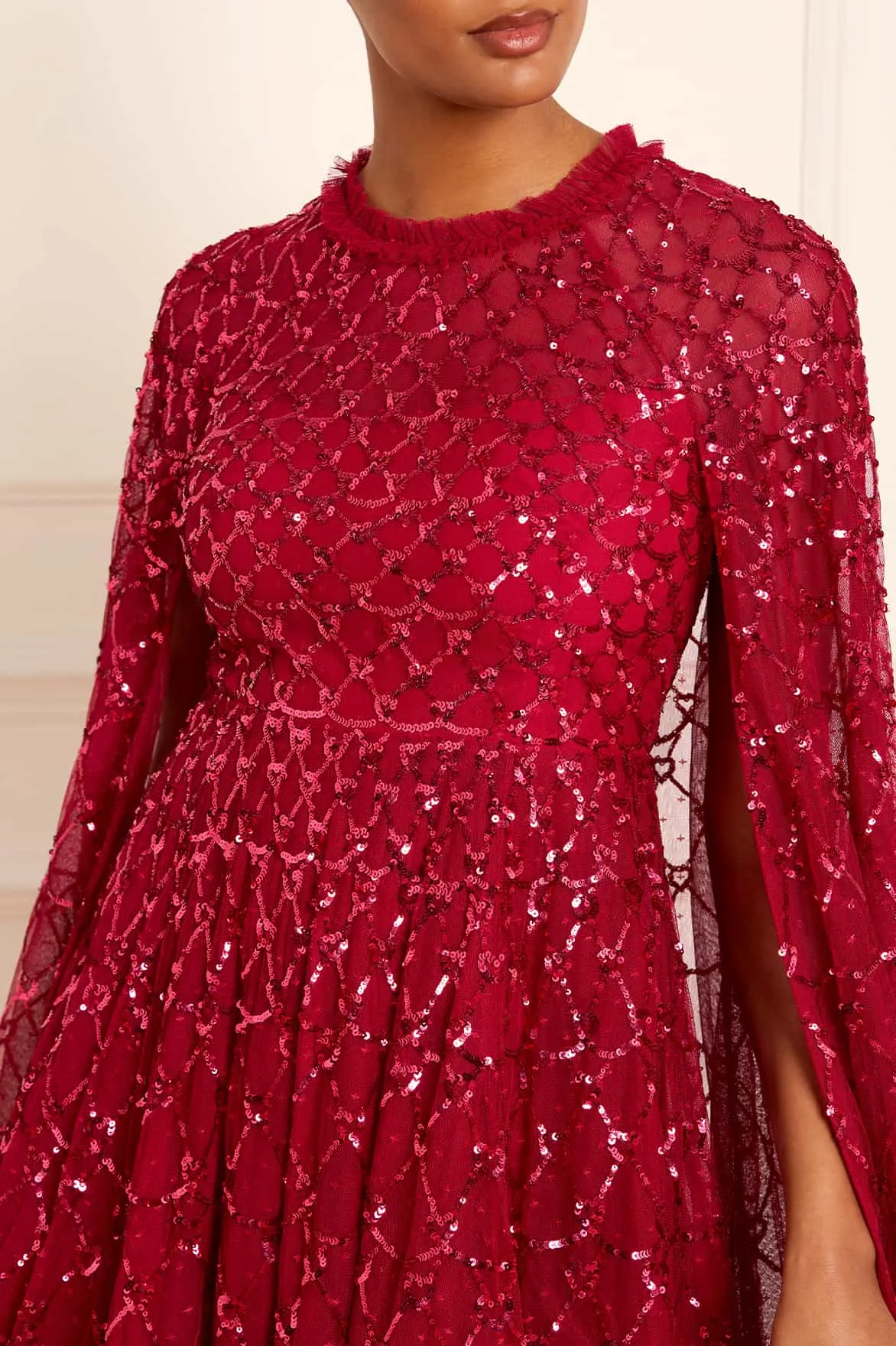 Heart Lattice Micro Mini Dress