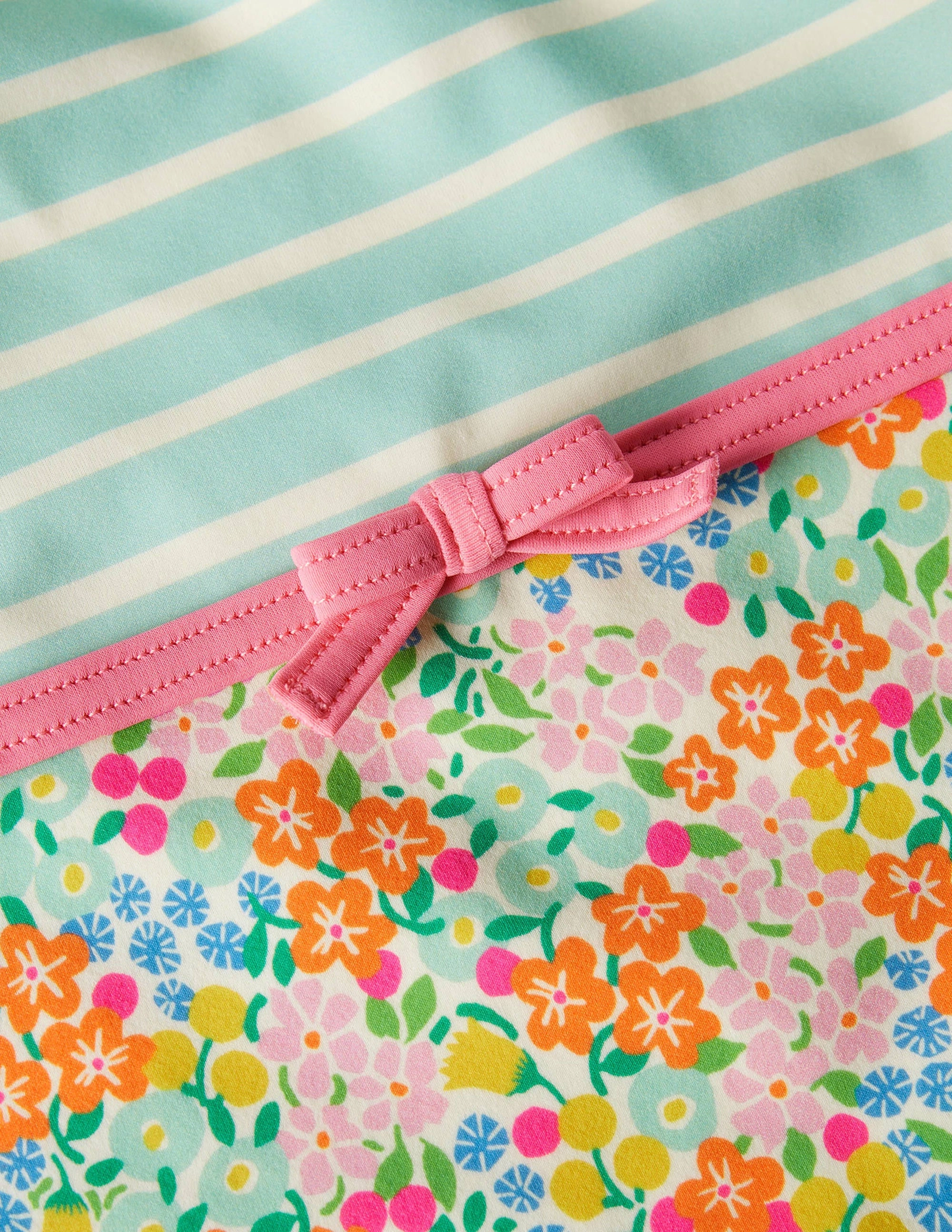 Hotchpotch Cross-back Swimsuit-Multi Tropical Flowerbed