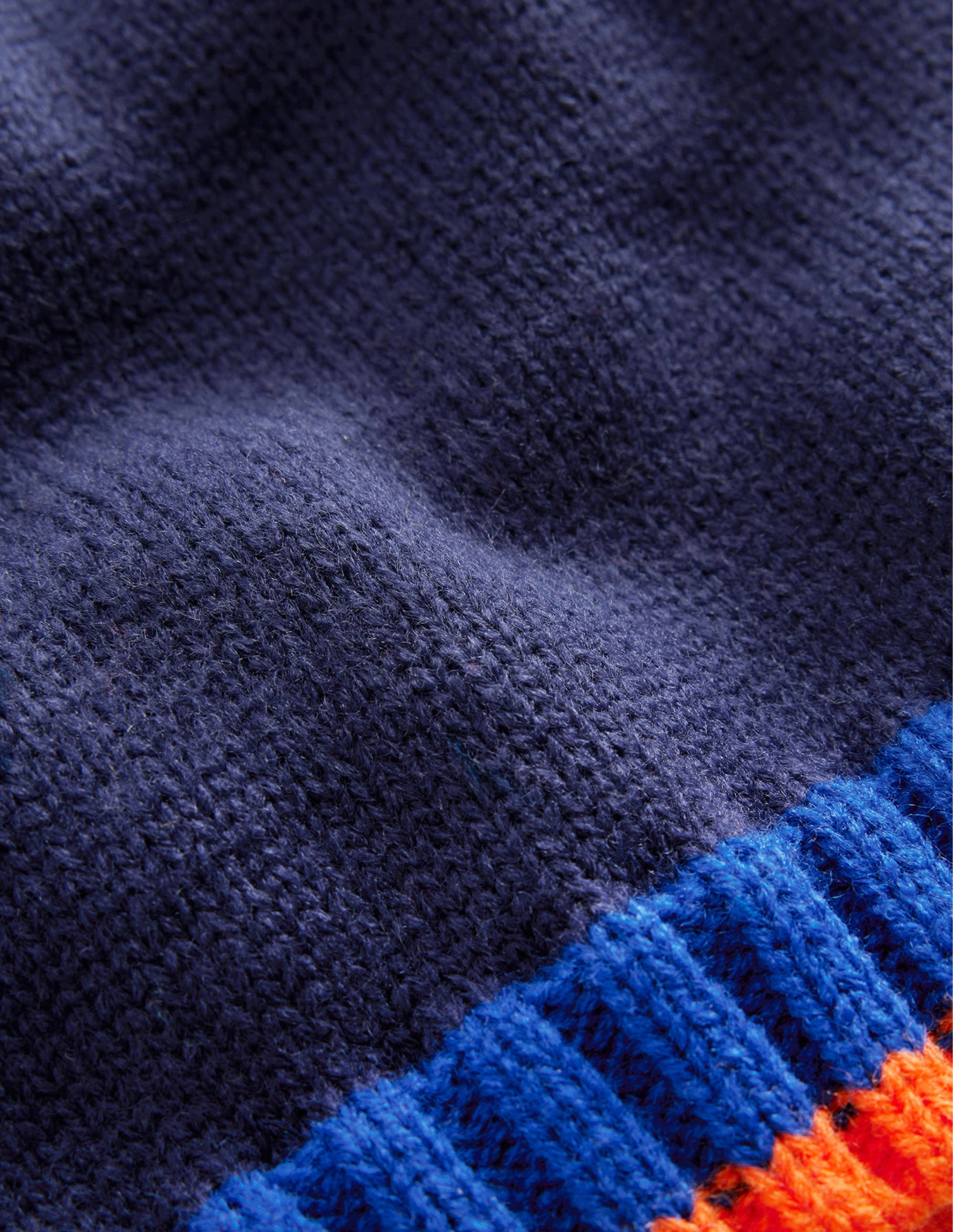 Knitted Hood-French Navy