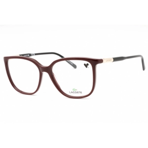 Lacoste Women's Eyeglasses - Burgundy Cat Eye Plastic Full Rim Frame | L2892 601