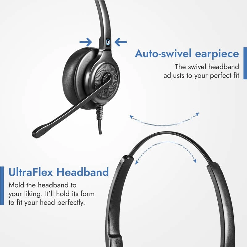 Leitner LH255XL Dual-Ear USB Headset