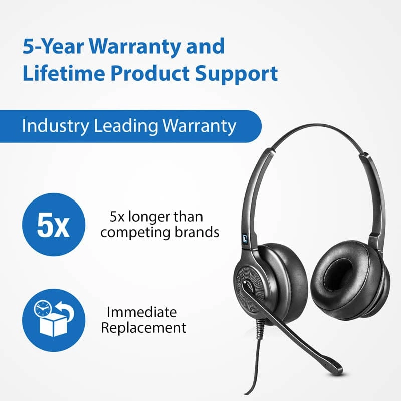 Leitner LH255XL Dual-Ear USB Headset