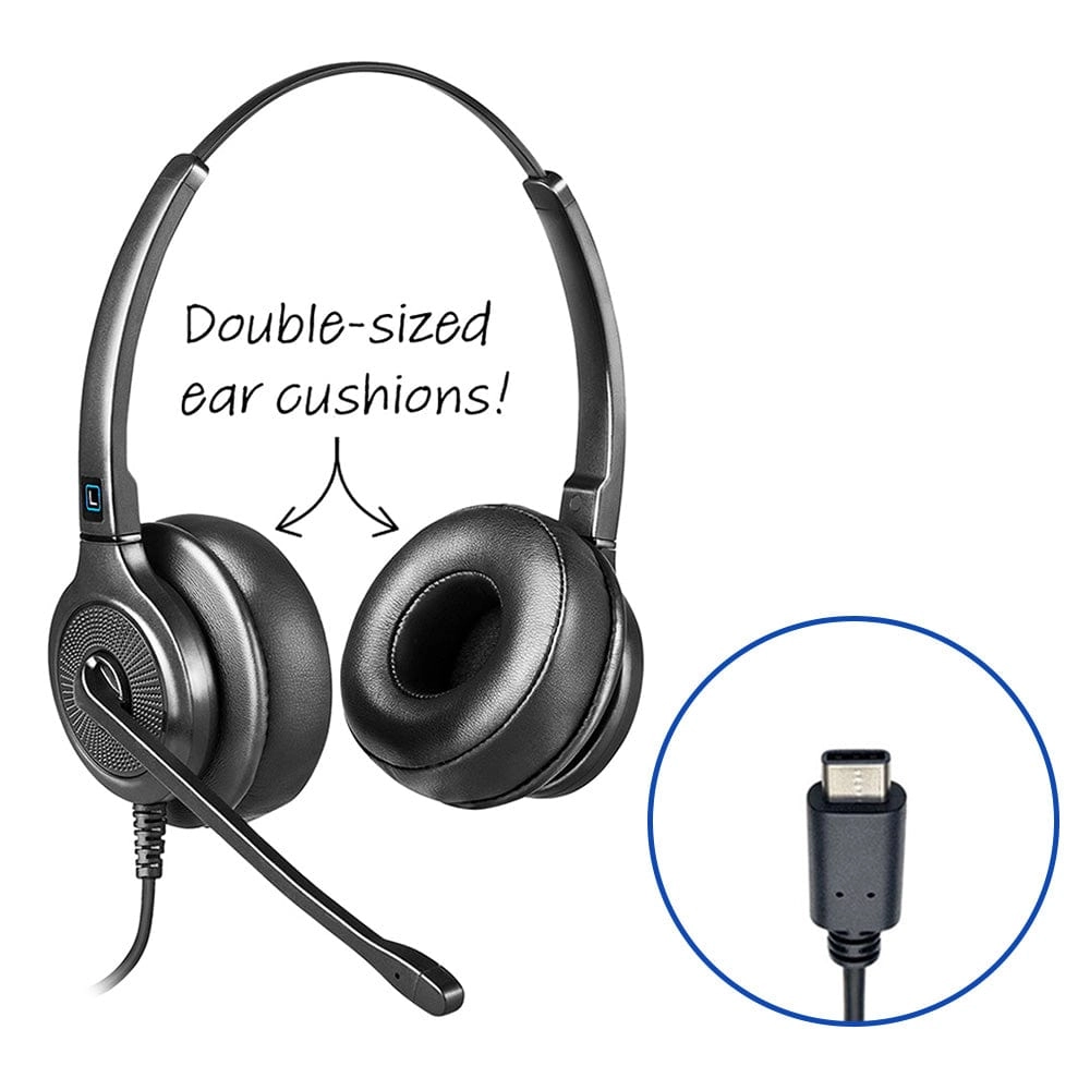 Leitner LH255XL Dual-Ear USB Headset