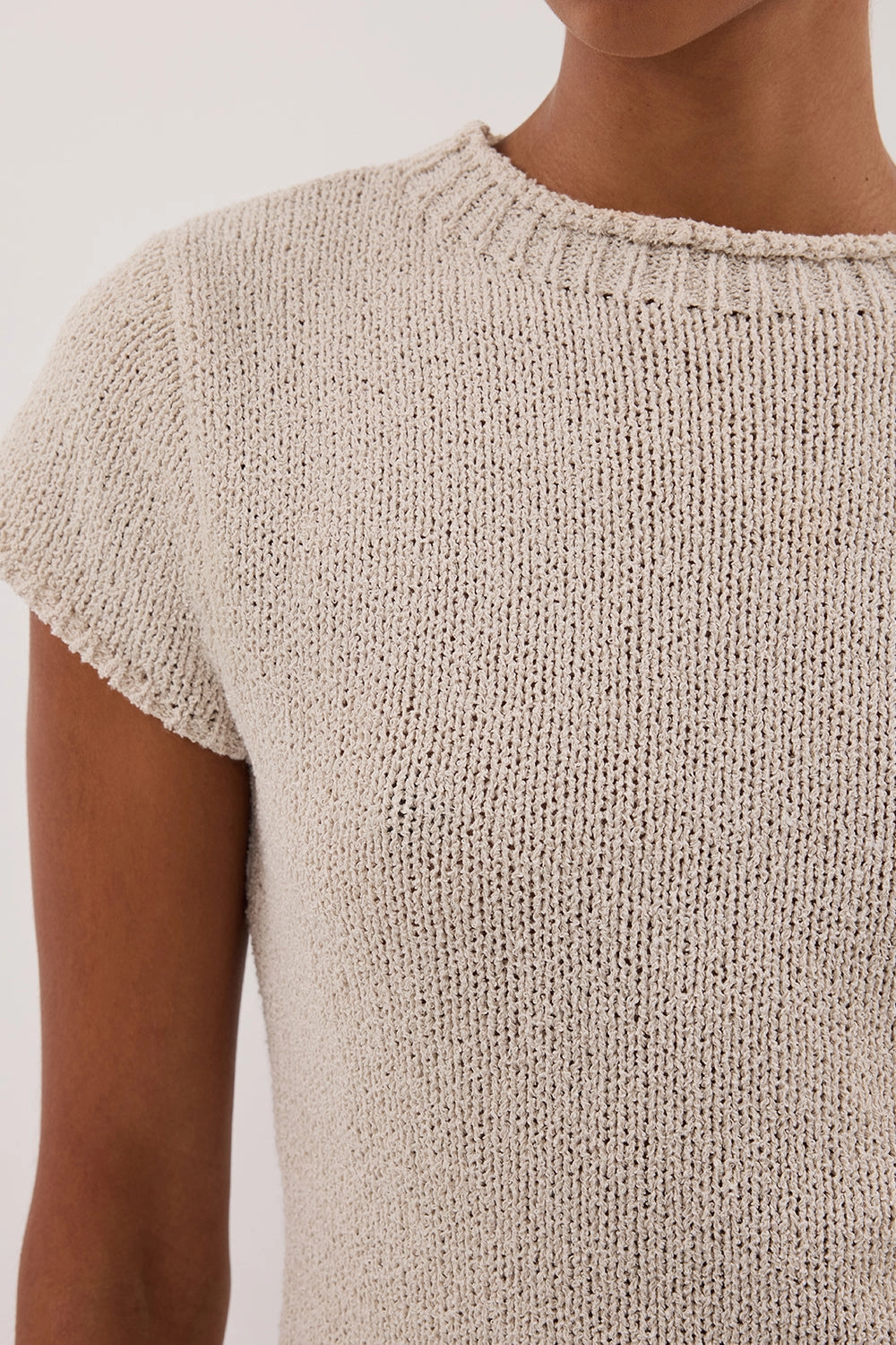 LEO CHALK KNIT TOP