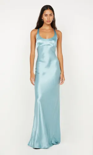 MAXINA CROSSOVER DRESS - SEA SPRAY