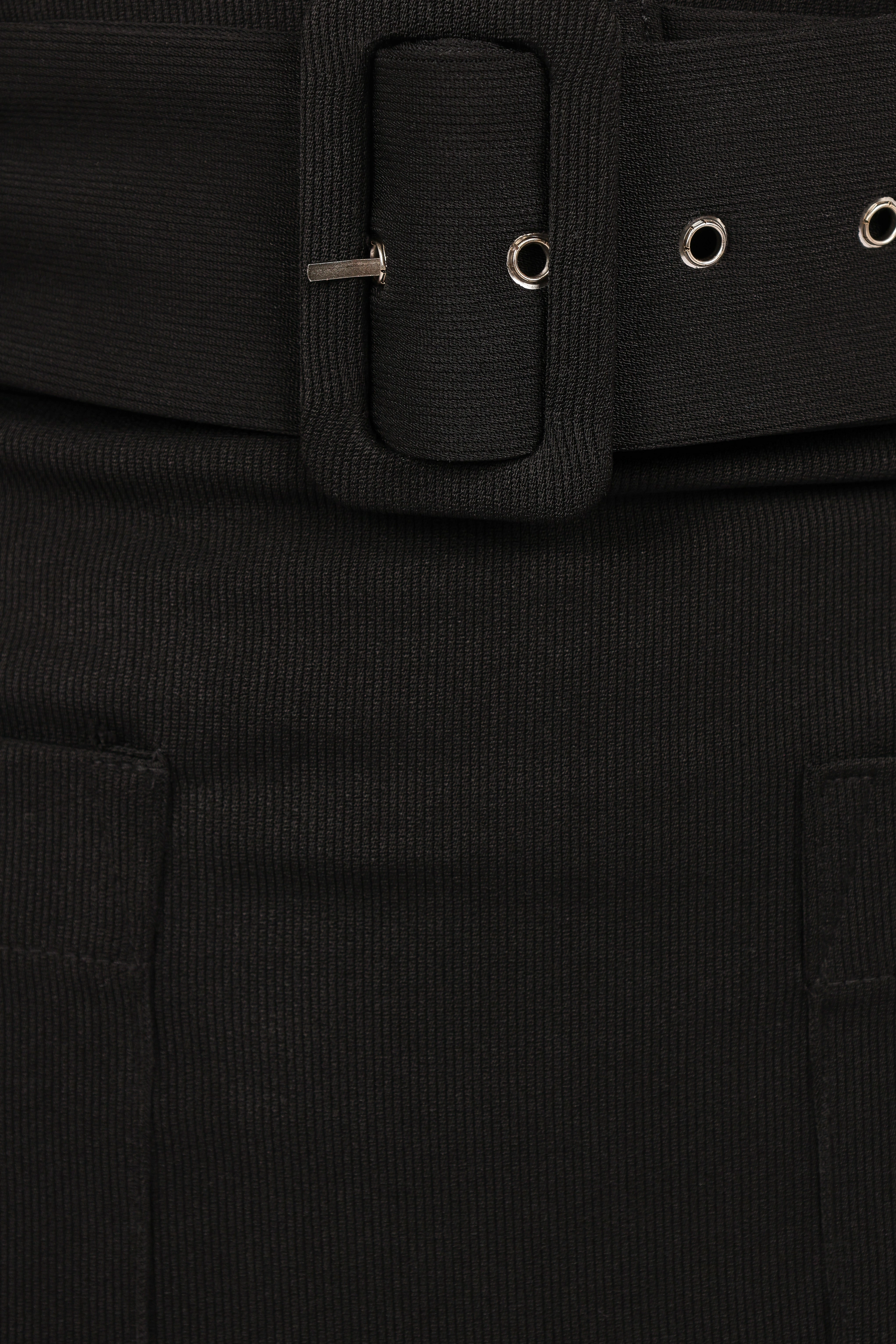 Mellody Belted Mini Skirt - Black