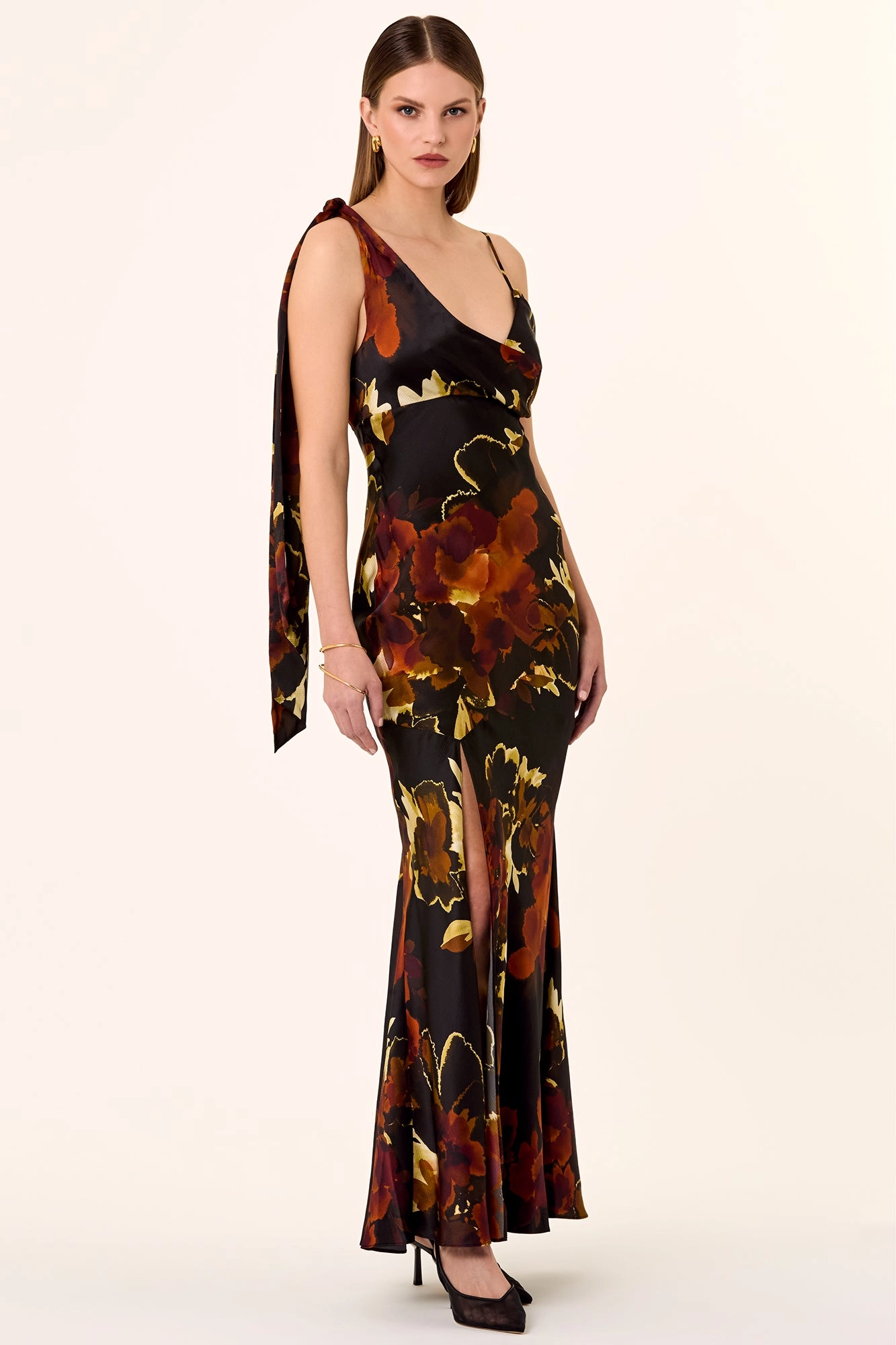 Mirabelle Dress - Blur Floral Black