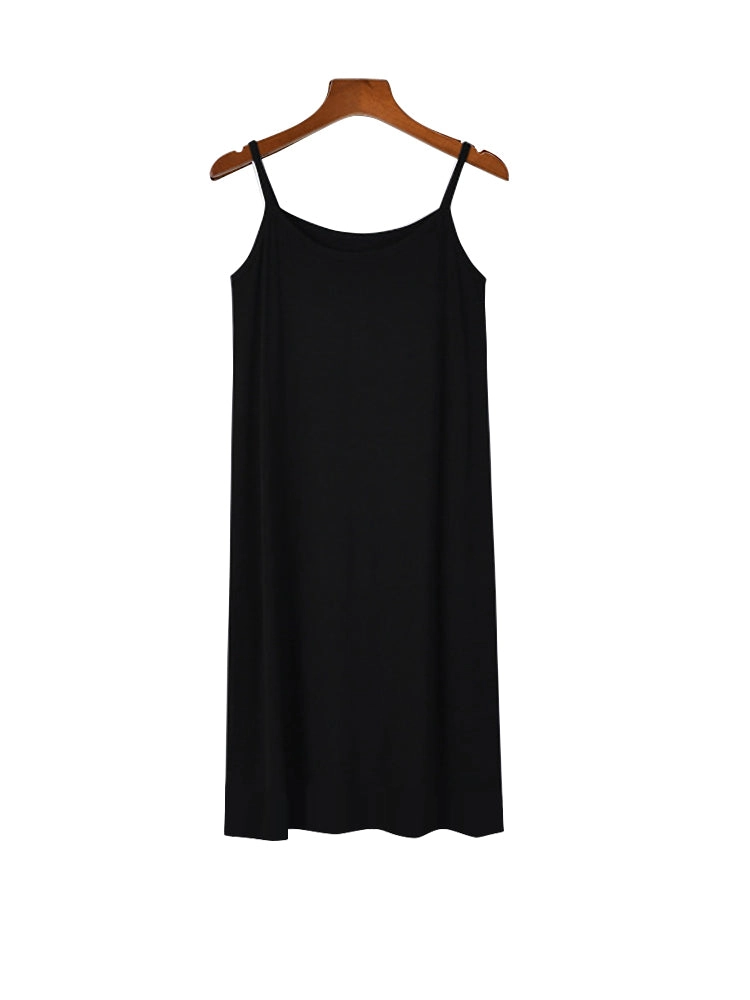 Modal Solid Sleepwear Soft Lounge Slip Dress