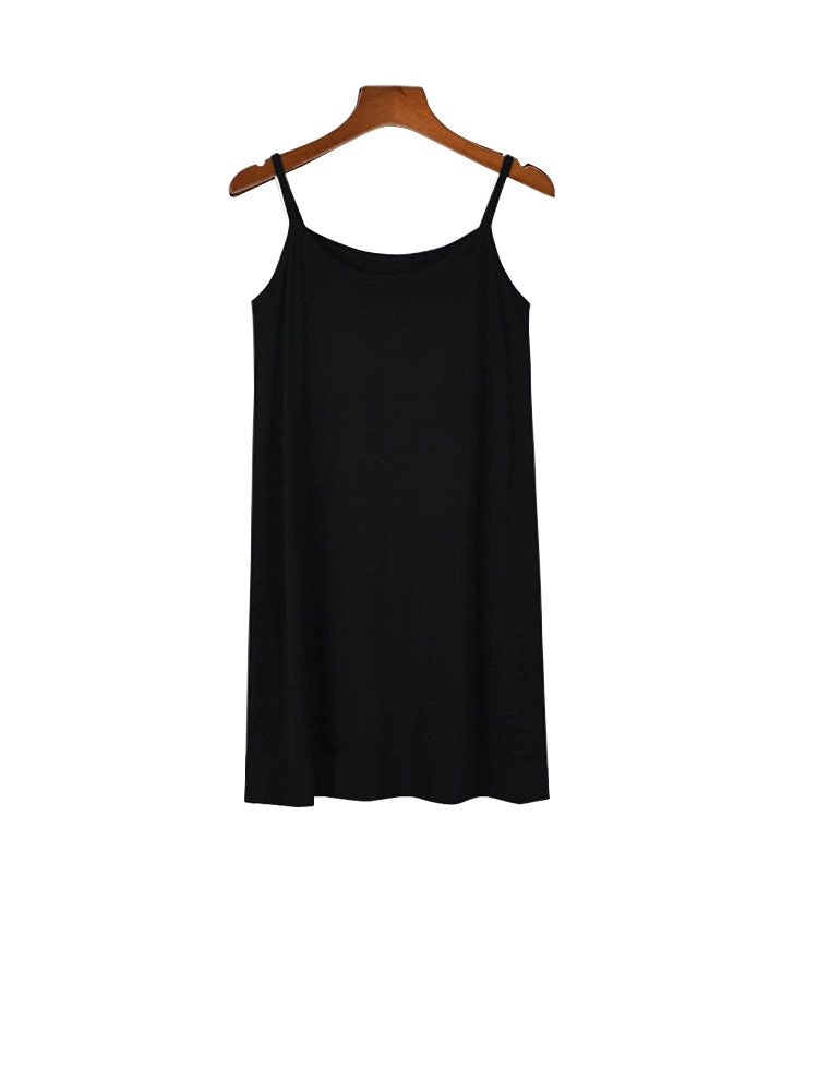 Modal Solid Sleepwear Soft Lounge Slip Dress