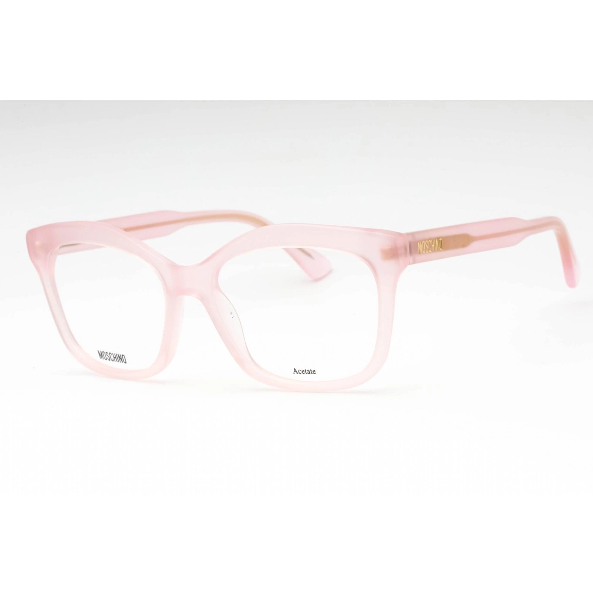 Moschino Women's Eyeglasses - Pink Acetate Cat Eye Shape Full Rim Frame | MOS606 35J