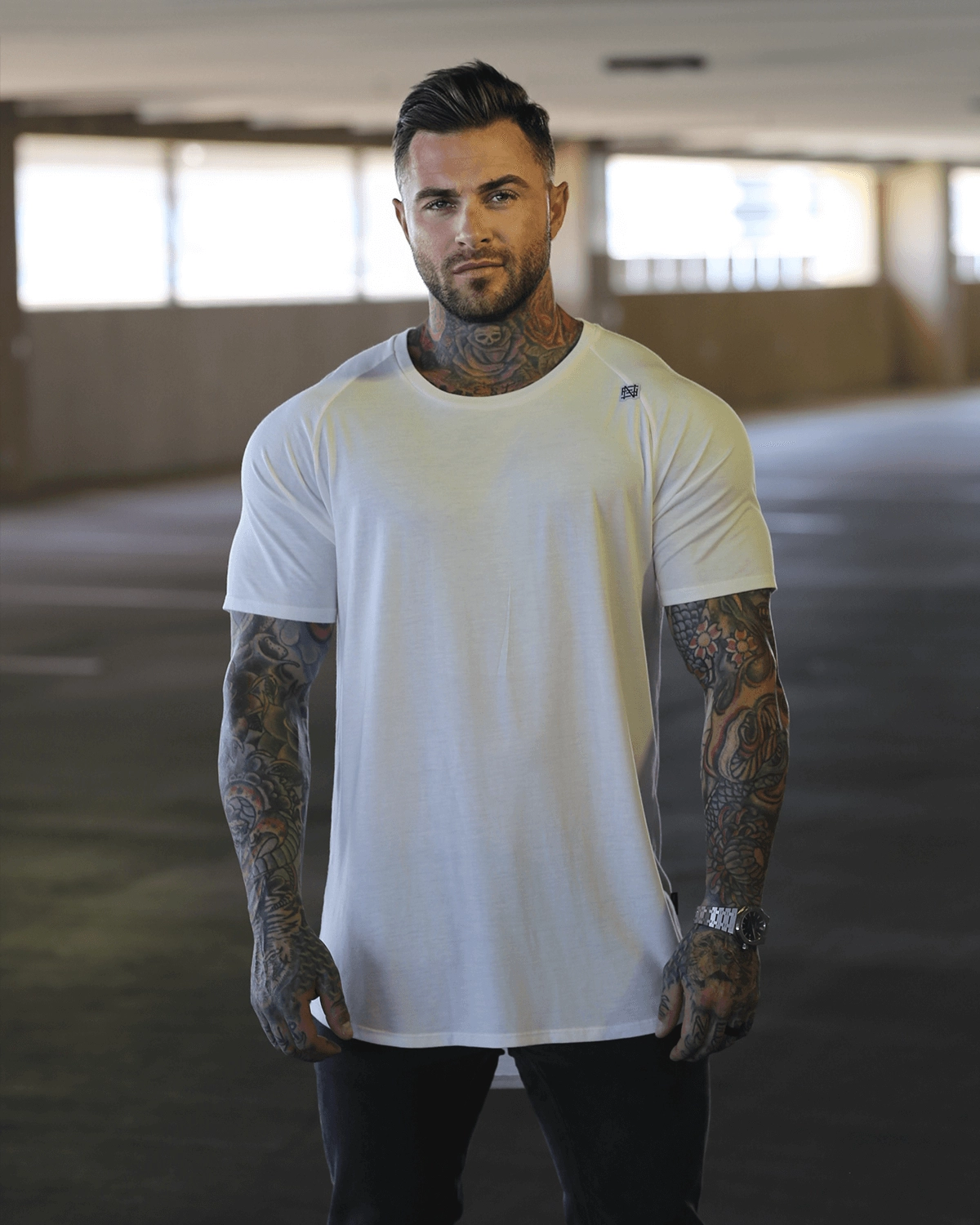 MOTO TEE - WHITE